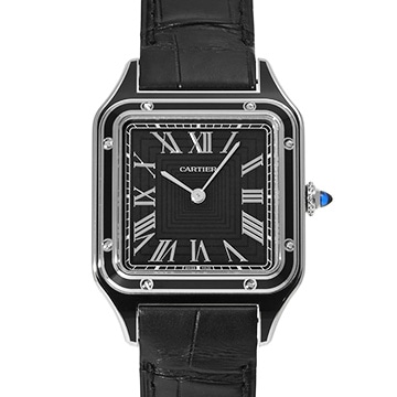 カルティエ サントス デュモン LM WSSA0046 ブラック メンズ 時計 【中古】【wristwatch】
