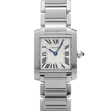 カルティエ タンクフランセーズ SM　 W51008Q3 シルバー レディース 時計 【中古】【wristwatch】