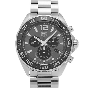 タグ ホイヤー フォーミュラ1 クォーツ クロノグラフ CAZ1011.BA0842 グレー/ブラック メンズ 時計 【中古】【wristwatch】