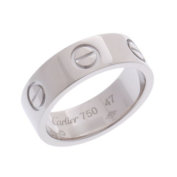 カルティエ ラブリング #47 シルバー B4022647 K18ホワイトゴールド WG レディース ジュエリー 【中古】【jewelry】