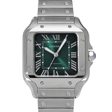 カルティエ サントス ドゥ カルティエ MM WSSA0061 グリーン・グラデーション メンズ 時計 【中古】【wristwatch】