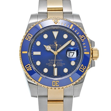 ロレックス サブマリーナ デイト 116613LB ブルー メンズ 時計 【中古】【wristwatch】