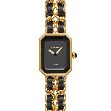 シャネル プルミエール S H0001 ブラック レディース 時計 【中古】【wristwatch】