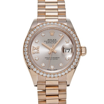 ロレックス レディ デイトジャスト 28 279135RBR サンダスト/ダイヤモンド レディース 時計 【中古】【wristwatch】