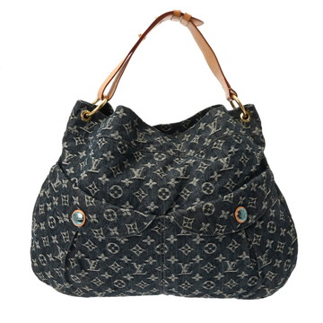ルイ ヴィトン モノグラムデニム デイリー GM グリブルー M40493 デニム レディース バッグ 【中古】【bag】