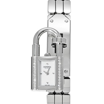 エルメス ケリーウォッチ ダイヤ KE4.130 ホワイト レディース 時計 【中古】【wristwatch】