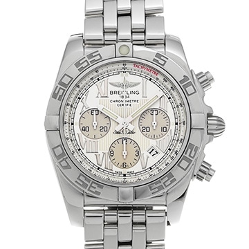 ブライトリング クロノマット 44 A011G76PA シルバー メンズ 時計 【中古】【wristwatch】