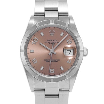 ロレックス オイスターパーペチュアル デイト 15210 ピンク メンズ 時計 【中古】【wristwatch】