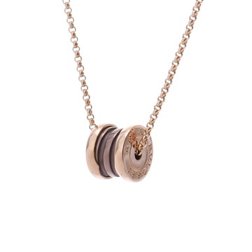 ブルガリ B-ZERO1 ネックレス ミニ ゴールド 358379 K18ピンクゴールド PG/メタル レディース ジュエリー 【中古】【jewelry】