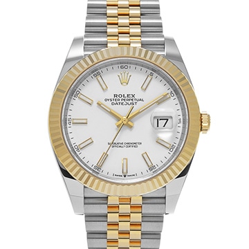 ロレックス デイトジャスト 41 126333 ホワイト メンズ 時計 【新品】【wristwatch】