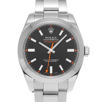 ロレックス ミルガウス 116400 ブラック メンズ 時計 【中古】【wristwatch】