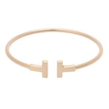 ティファニー Tワイヤー ブレスレット ゴールド K18イエローゴールド YG レディース ジュエリー 【中古】【jewelry】