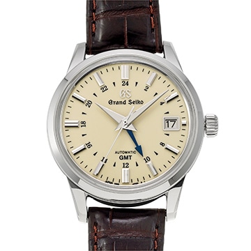 グランドセイコー ヘリテージコレクション GMT SBGM221 アイボリー メンズ 時計 【中古】【wristwatch】
