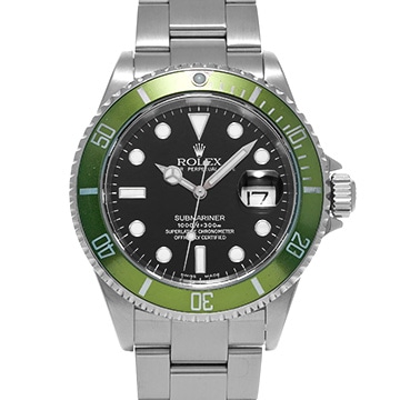ロレックス サブマリーナ デイト 16610LV ブラック メンズ 時計 【中古】【wristwatch】