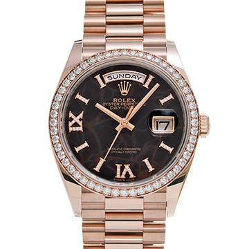 ロレックス デイデイト 36 128345RBR アイゼンキーゼル/ダイヤモンド メンズ 時計 【中古】【wristwatch】