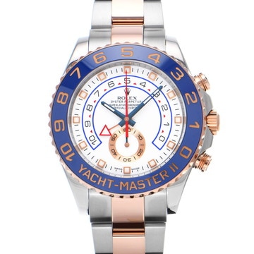 ロレックス ヨットマスターII 116681 ホワイト メンズ 時計 【中古】【wristwatch】