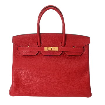 エルメス バーキン 35 ルージュカザック トゴ ユニセックス バッグ 【中古】【bag】