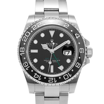 ロレックス GMTマスターII 116710LN ブラック メンズ 時計 【中古】【wristwatch】