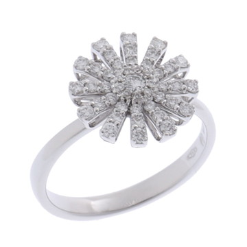 ダミアーニ マルゲリータ リング 12mm シルバー 20072753 K18ホワイトゴールド WG レディース ジュエリー 【中古】【jewelry】