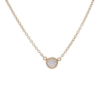 ティファニー バイザヤード ネックレス ゴールド K18イエローゴールド YG レディース ジュエリー 【中古】【jewelry】