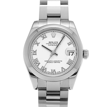 ロレックス デイトジャスト 31 178240 ホワイト ユニセックス 時計 【中古】【wristwatch】