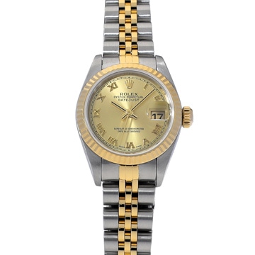 ロレックス デイトジャスト 79173 シャンパン レディース 時計 【中古】【wristwatch】
