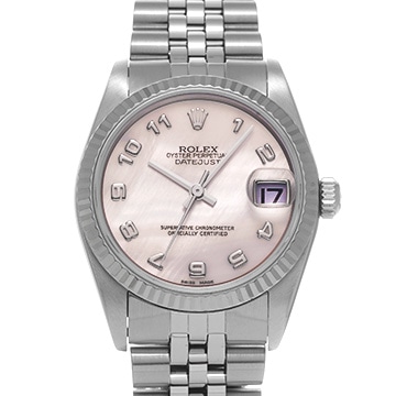 ロレックス デイトジャスト 78274NA ピンクシェル ユニセックス 時計 【中古】【wristwatch】