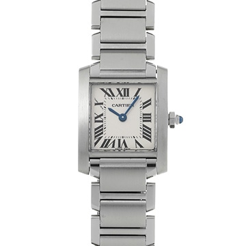カルティエ タンクフランセーズ SM　 W51008Q3 シルバー レディース 時計 【中古】【wristwatch】