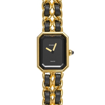 シャネル プルミエール S H0001 ブラック レディース 時計 【中古】【wristwatch】
