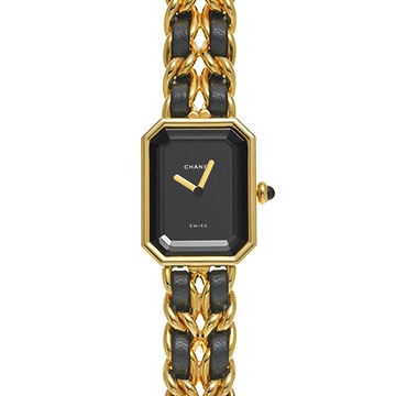 シャネル プルミエール S H0001 ブラック レディース 時計 【中古】【wristwatch】