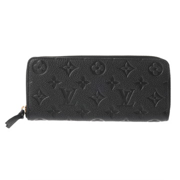 ルイ ヴィトン モノグラムアンプラント ポルトフォイユクレマンス ノワール M60171 レザー レディース 財布 【新品】【purse】