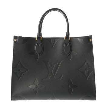 ルイ ヴィトン モノグラムアンプラント オンザゴー MM ノワール M45595 レザー ユニセックス バッグ 【中古】【bag】