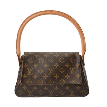 ルイ ヴィトン モノグラム ミニ ルーピング ブラウン M51147 モノグラムキャンバス レディース バッグ 【中古】【bag】