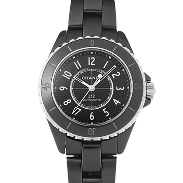 シャネル J12 33MM H5696 ブラックラッカー レディース 時計 【中古】【wristwatch】