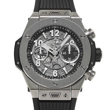 ウブロ ビッグバン ウニコ チタニウム 421.NX.1170.RX マットブラックスケルトン メンズ 時計 【中古】【wristwatch】