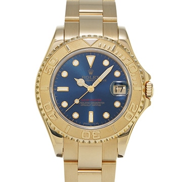 ロレックス ヨットマスター 68628 ブルー ユニセックス 時計 【中古】【wristwatch】
