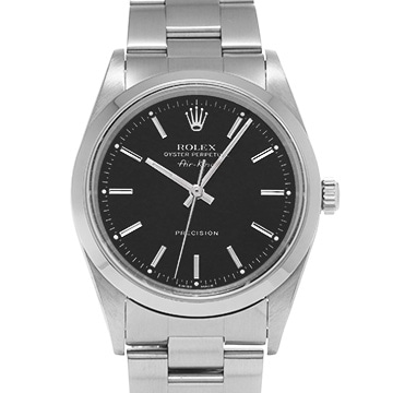 ロレックス エアキング 14000M ブラック メンズ 時計 【中古】【wristwatch】