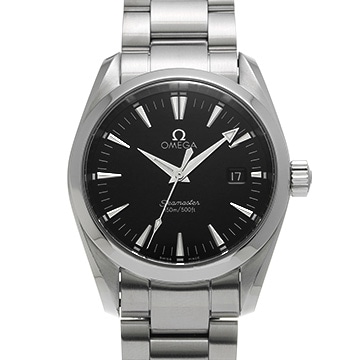 オメガ シーマスター アクアテラ クォーツ 2518.50 ブラック メンズ 時計 【中古】【wristwatch】