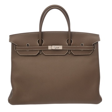 エルメス バーキン 40 エトゥープ トリヨンクレマンス ユニセックス バッグ 【中古】【bag】