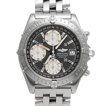 ブライトリング クロノマット ロンジチュード A215B61PA グレー/アイボリー メンズ 時計 【中古】【wristwatch】