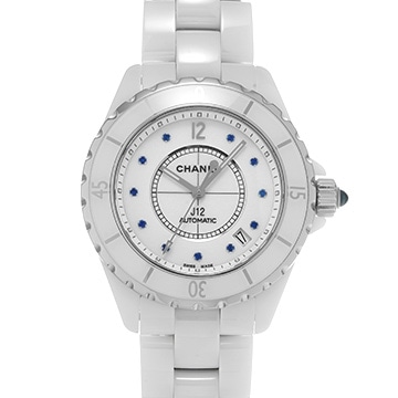 シャネル J12 33 H2542 ホワイト/サファイア レディース 時計 【中古】【wristwatch】