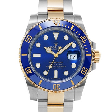 ロレックス サブマリーナ デイト 116613LB ブルー メンズ 時計 【中古】【wristwatch】