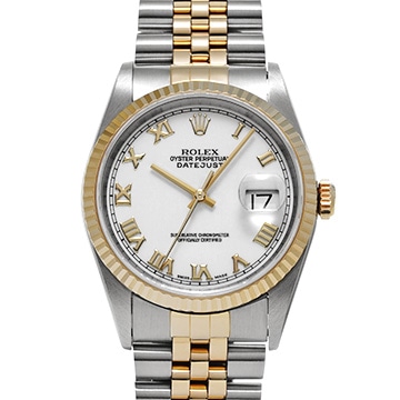ロレックス デイトジャスト 16233 ホワイト メンズ 時計 【中古】【wristwatch】