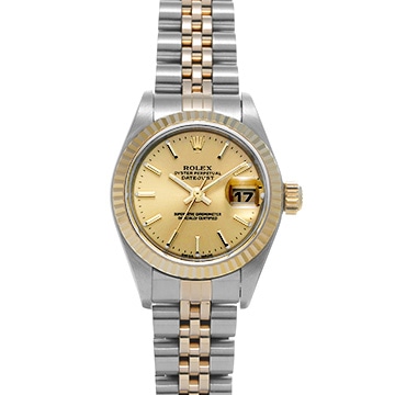 ロレックス デイトジャスト 79173 シャンパン レディース 時計 【中古】【wristwatch】