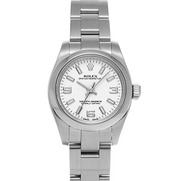 ロレックス オイスターパーペチュアル 26 176200 ホワイト レディース 時計 【中古】【wristwatch】