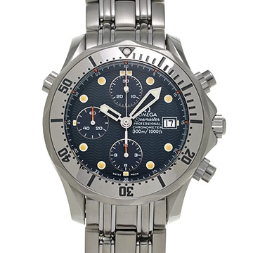 オメガ シーマスター プロフェッショナル 300 クロノグラフ 2598.80 ブルー メンズ 時計 【中古】【wristwatch】