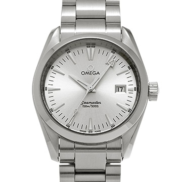オメガ シーマスター アクアテラ クォーツ 2518.30 シルバー メンズ 時計 【中古】【wristwatch】