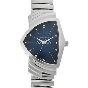 ハミルトン ベンチュラ H24411142 ブルー メンズ 時計 【中古】【wristwatch】