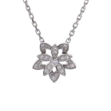 ヴァン クリーフ&アーペル ロータスネックレス ミニ シルバー K18ホワイトゴールド WG レディース ジュエリー 【中古】【jewelry】