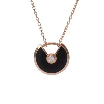 カルティエ アミュレット ネックレス XS ゴールド K18ピンクゴールド PG レディース ジュエリー 【中古】【jewelry】